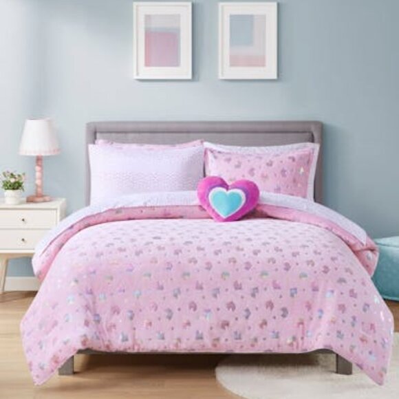 Jla Home Ellie Metallic Print Comforter Sets - Picture 1 of 1